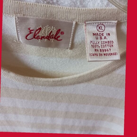 Elendale Striped Short-Sleeve Shirt beige/white Xlarge - Picture 3 of 8